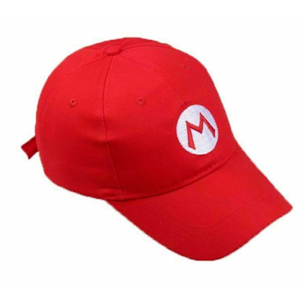 Super Mario Odyssey Luigi Cap Barn Cosplay-hatte til mænd Red