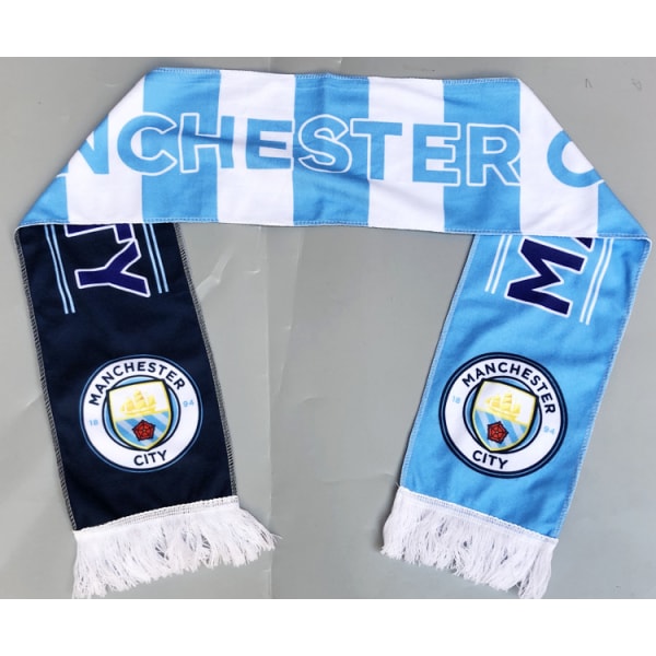 Mub - halsduk, fotbollsfans, höst och vinter, hejarklack, viftande halsduk, Manchester City