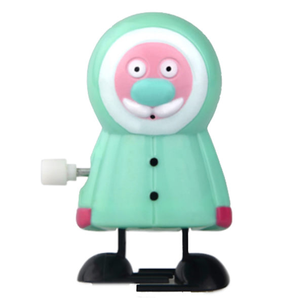 Xbi- Söt slingrande urverk bobblehead walking leksak julklappar Blå gammal man som går
