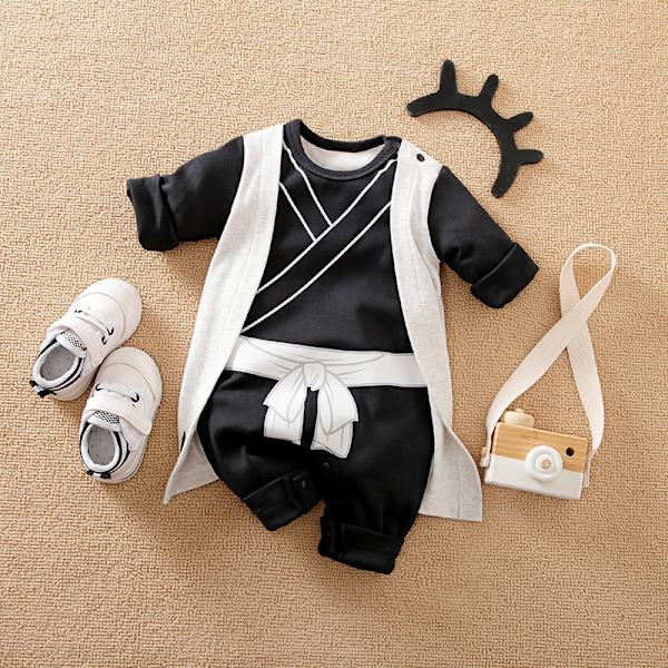 Mub- Custom kids cosplay clothing 0-1 year old baby one-piece Japanese anime cosplay baby clothes personality romper costume 027 66 size