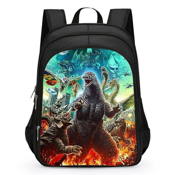 Godzilla Print Skoleveske Barn Vanntette Ryggsekk # 1 S