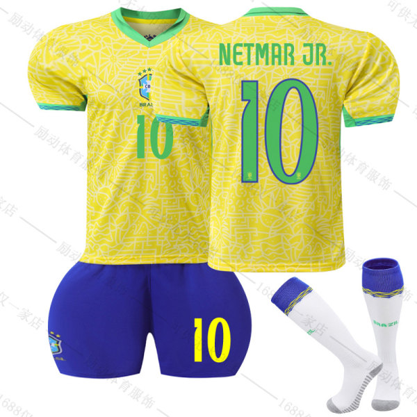 Mub- 2425 Brasilien Hemma fotbollströja 10 NETMAR.JR 28