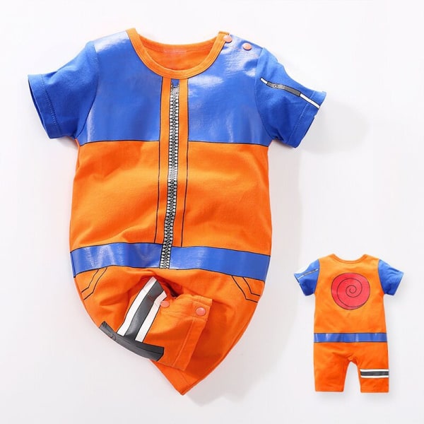 Mub - Tilpasset cosplay-klær for barn 0-1 år gammel baby heldrakt japansk anime cosplay babyklær personlighet romper-kostyme 017 66 size