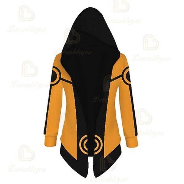 Namikaze Minato Cosplay Jacket Trench Robe Akatsuki Cloak Halloween Carnival Costume Men Women Hooded Cape Coat -a ALL MIGHT L