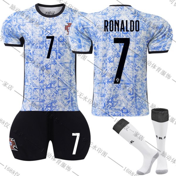 Mub - 24-25 Euro Cup Portugal ude fodboldtrøje nr. 7 Ronaldo M