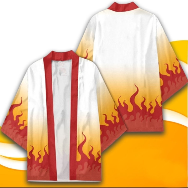 Mub- 20 tyyliä Demon Slayer: Kimetsu no Yaiba Cosplay 3D-tulostus Haori Anime Kimono Viitta Anime-sarjakuva Vaatteet 8 4 XL