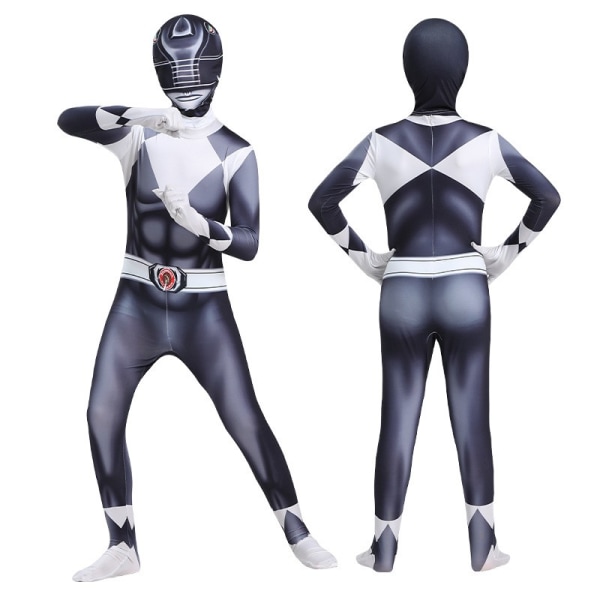 Mub- Tights cos Tyrannosaurus Rex Imperial White Tiger Company cos onesie barnekostyme cosplay-kostyme Power Rangers Blue 120