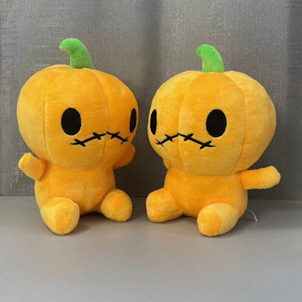 Mub- Squishmallows Halloween gresskar pute Rolig flaggermus gresskar plysj liten djeveldukke Pumpkin man 25cm 2pcs