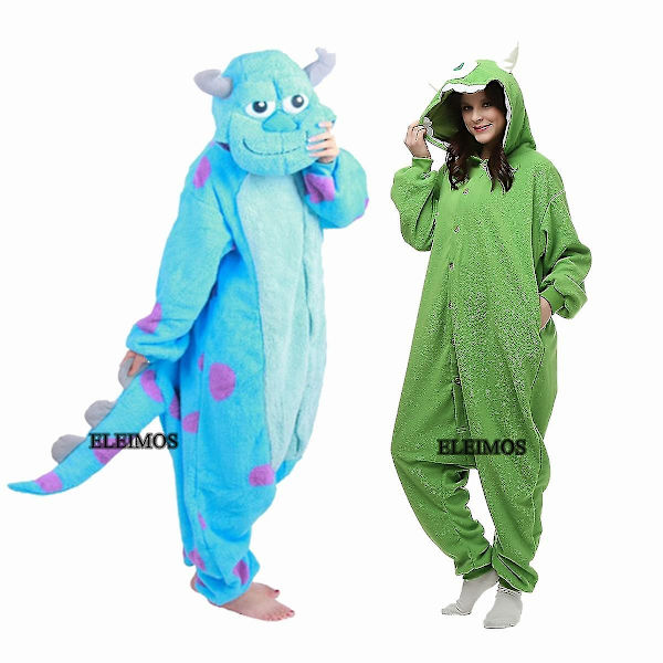 Xxl Monster Onesie Voor Volwassen Vrouwen Mannen Animal Kigurumi Pyjama Cartoon Pyjama Homewear Halloween Cosplay Party Kostuum -a Mike M