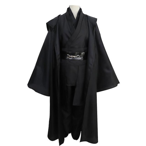 Pluskoko Star Wars Jedi -asut - Anakin Replica miehille ja naisille | Cosplay-juhla-asu | Elokuvateemaiset vaatteet Black Set 40