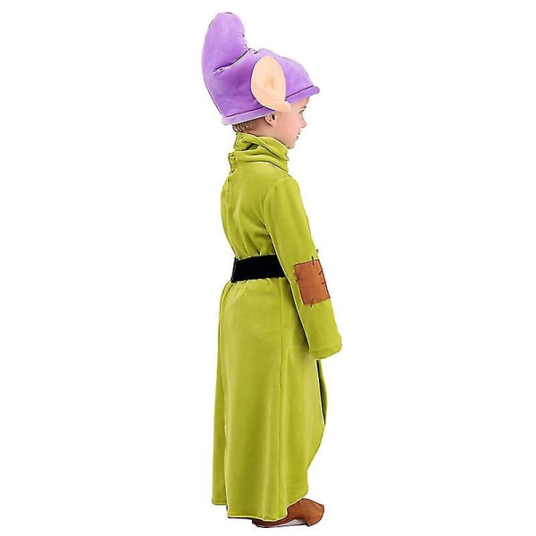 Halloween-asu Pojat Taapero Lumikki Ystävä Cosplay Dopey Asu Lapsille -a XL