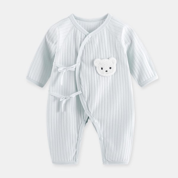 Mub- Newborn boneless butterfly clothes spring summer baby bodysuit baby bears bottomed thin breathable baby jumpsuits Pink 52cm