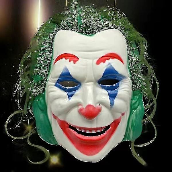 Clown Joker Costume Red Suit Jacket Pants Shirt Outfits Halloween Costumes For Kids Men Carnival Masquerade Party Joker Cosplay -a One Size Suit and Mask