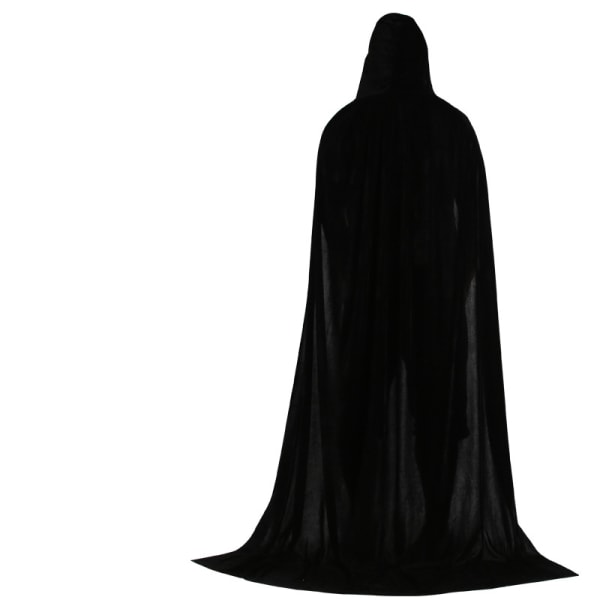 Mub- Factory OEM Customized Cosplay Hooded Cloak Long Velvet Cape Vampire Halloween Costume 6 70cm