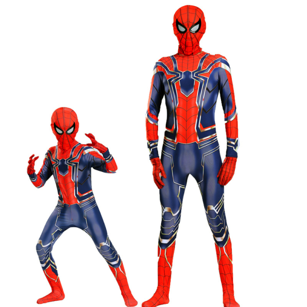 Mub- Multiple 6Y 11Y PS Game Black Gold Kid Superhero Costumes Spiderman Far from Home Halloween Clothes Spider man Costume gz840 160