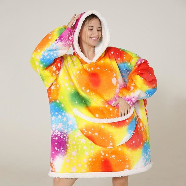 Vinter Sherpa filt Plysch Fleece Familj Matchande Hoodie Girl Sweatshirt Avocado hemkläder .i Sunshine KidSize
