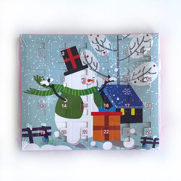 Jul Advent 2 Kalender Nedräkning presentförpackning Armband Jul DIY pärlarmbandskostym .C 4 20*17*1.3cm