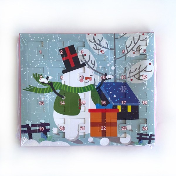 Jul Advent 24 Kalender Nedtælling Gaveæske Armbånd Jul DIY Perlearmbåndssæt  20*17*1.cm .C 3 20*17*1.3cm