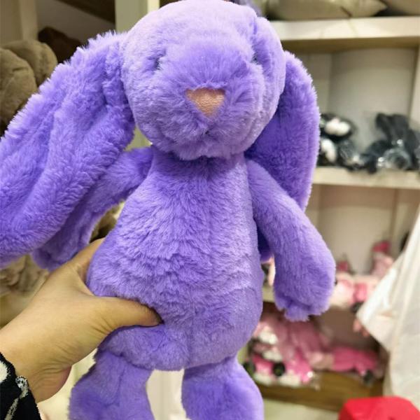 Mub- Botu Easter Day Gift Bunny Animated Plush Toy Babies Kids Boys Girls Exclusive soft long ear Easter Bunny Rabbit Stuffed Animal Red 70cm