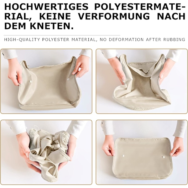 8-i-1 Bagage Organizer Set til rejser, Tøjposer, Sko, Cos