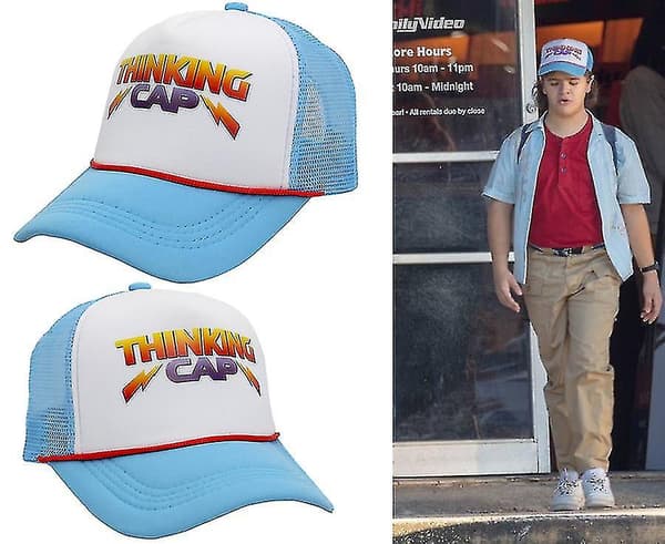 Stranger Things 4 Hellfire Club Dustin Cosplay Hat Thinking Cap