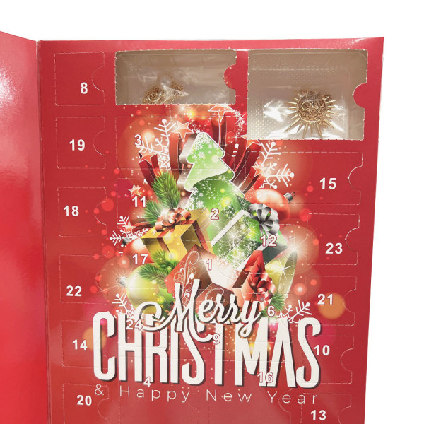 2023 Juledekorationer Gave Nedtællingskalender Advent Halskæde Blind Box .C 1
