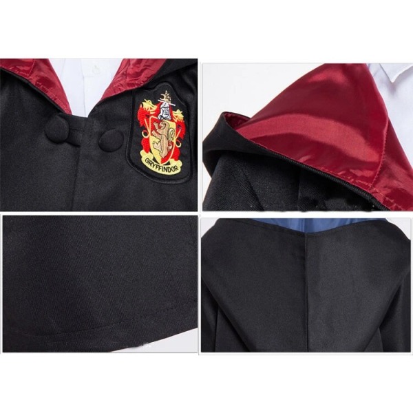 For Harry Potter Cosplay Magic Wizard Fancy Dress Cape Cloak Blue Aldut M