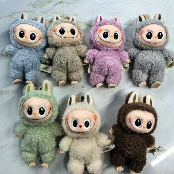 1 kpl Labubu The Monsters Jännittäviä Macaron Pehmolelut Hahmolelut Blind Boxes 1 Färg Slumpmässig