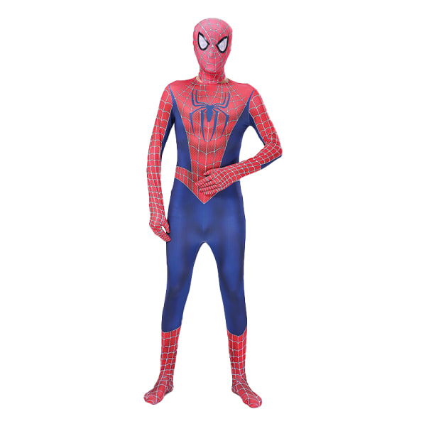 Mub- Halloween Zipper Sets TV&Movie Superhero Jumpsuit Performance Wear Spider-man Costume with Headgear jz837 160