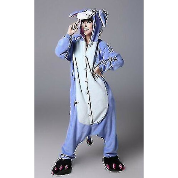 Halloween Unisex Onesie Kigurumi Fancy Dress Kostyme Genser Pyjamas Soveklær-9-1 Eeyore Donkey XL for 180-190cm