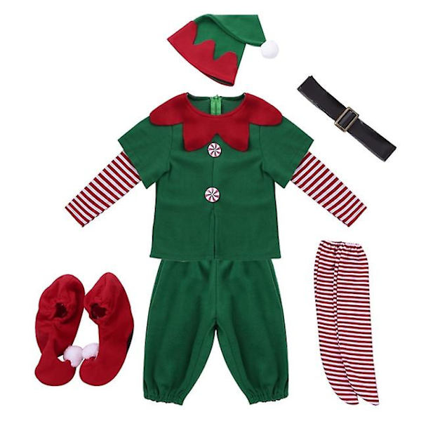 Cosplay Kostym Hatt Skor Karnevalsfest Jultomten -a Men 180(165-175cm)