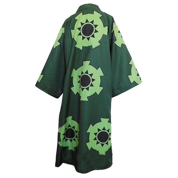 Anime Roronoa Zoro Cosplay Kostume Wano Kuni Land Kimono Robe Fuld Dragt Outfits Halloween Karneval Dragt _ai -a Wig and Costume L