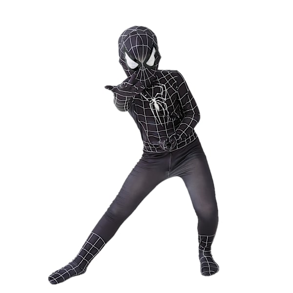 Mub- Punainen Musta Spiderman-asu Hämähäkkimies-asu Hämähäkkimies-asut Lapset Lapset Hämähäkkimies Cosplay-vaatteet halloween-asu E 130