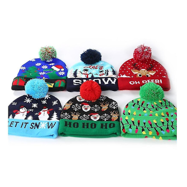 Led julehat, Light Up julehat Strikhue .c Let It Snow