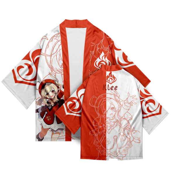 Mub- 26 Styles Genshin Impact Xiao Zhong Li Qiqi Cosplay 3D Printing Haori Anime Kimono Kappe Anime Tegneserieklær 3 XL