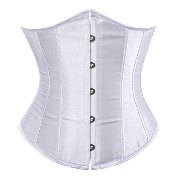 Underbust Korsetti Korseletti Alusvaatteet WHITE -i white M