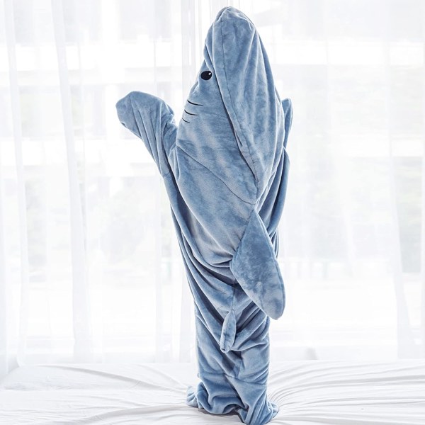 83 Inch hark Blanket Hoodie ovsäcksfilt Vuxen Cosplay .i S