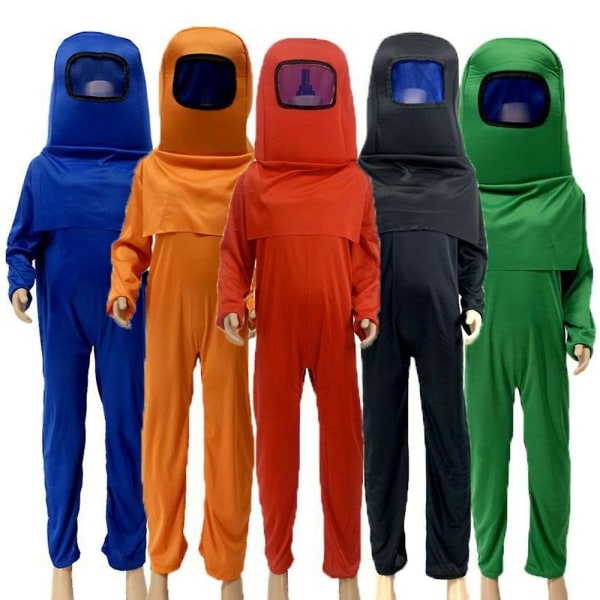 Among Us Cosplay Costume Fancy Dress Up Game Outfit For 6-12 Years Kids -a Green 10-12Years
