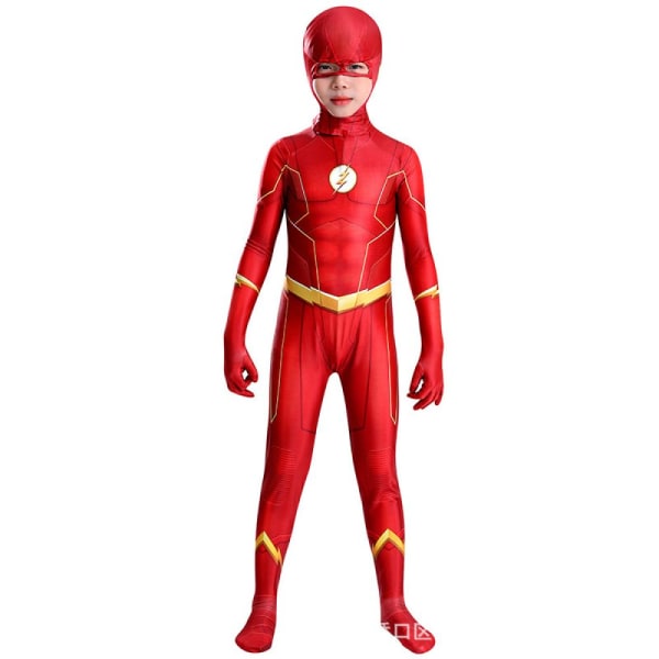 Flash cos klær film og tv-karakterer tight jumpsuit cosplay klær sceneklær, Halloween, fest  cm 130