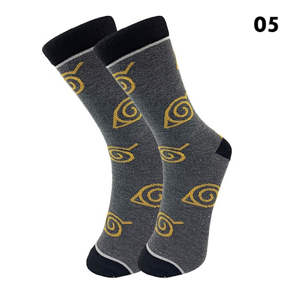 1Par Anime Cosplay Strumpor Akatsuki Red Cloud Socks Cos Hallowe 04 05