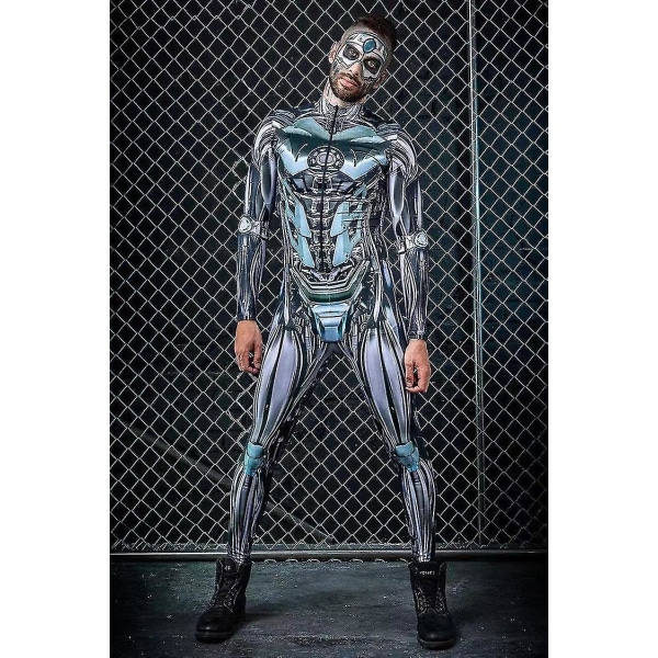 Robot Costume Men - Halloween Costumes For Men - Couple Costume - Mens Halloween Costume - Halloween Adult Costume - Cosplay Costume Men -a 2XL