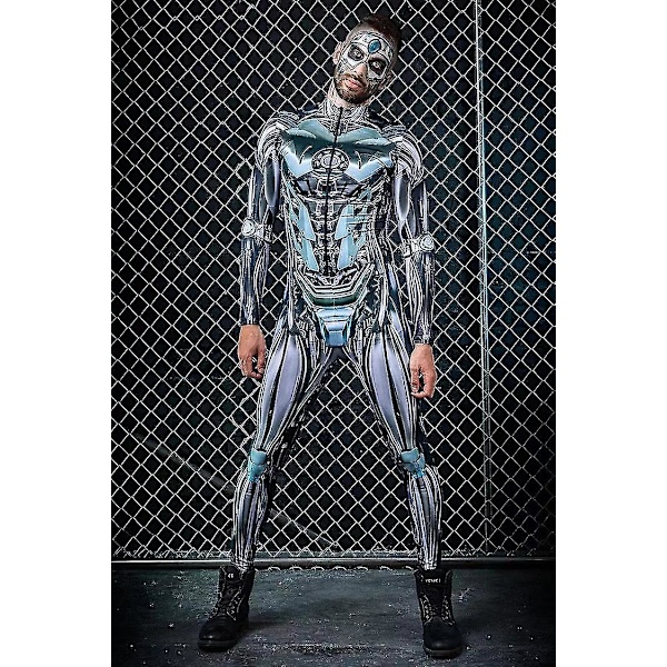 Robot Costume Men - Halloween Costumes For Men - Couple Costume - Mens Halloween Costume - Halloween Adult Costume - Cosplay Costume Men -a L