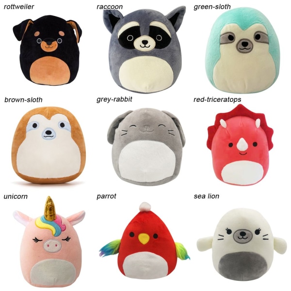 20-25cm Squishmallow Tyyny Pehmolelu VIHREÄ DINOSAURUS VIHREÄ -i