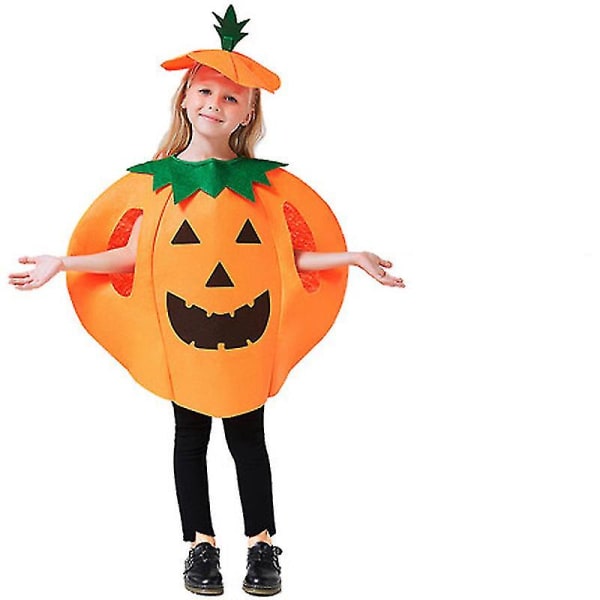 Halloween Costume Pumpkin Shape Pumpkin Makeup Show Costume Pumpkin Costume Soft And Comfortable -a child