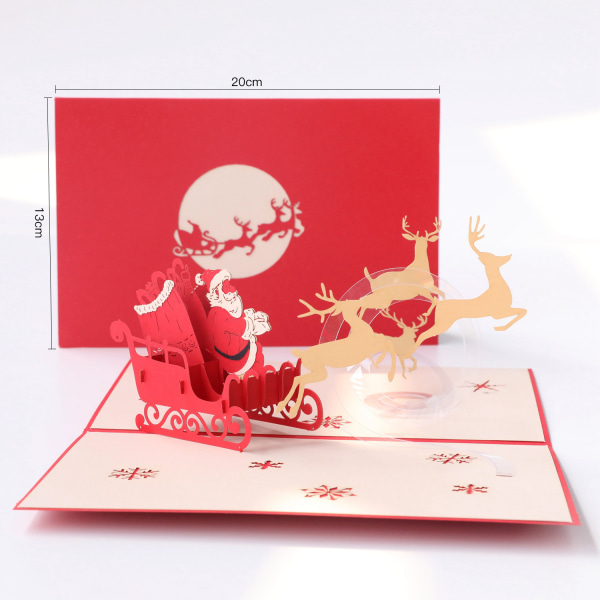 Mub- julhälsningkort 3d tredimensionellt julgrankort kreativt julstudentgåva julaktivitet gåvor 13