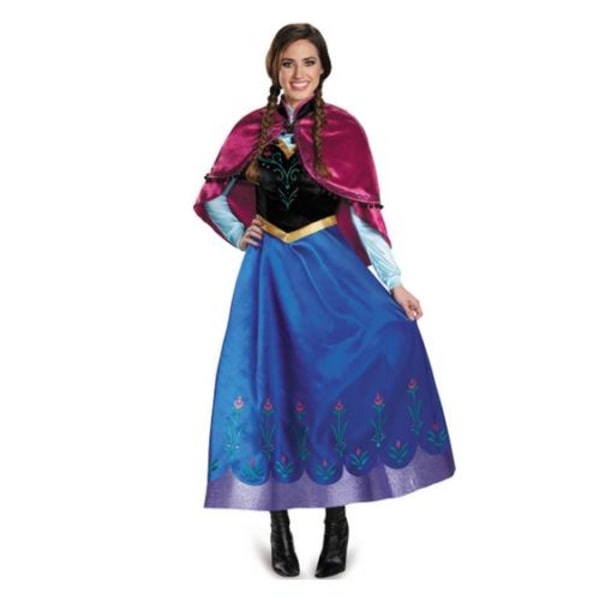 Lumikuningatar Sininen Aikuisten Cosplay-asu Fancy Xmas L