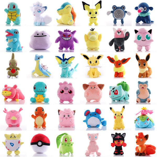 Xbi- 8 tums söt tecknad älva docka plysch leksak 8-tums Q-version av vatten Eevee