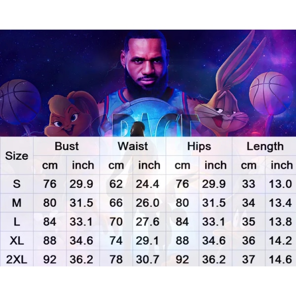 Lola Bunny Kostume Space Bunny Cosplay Halloween Kostume Piger -a XXL