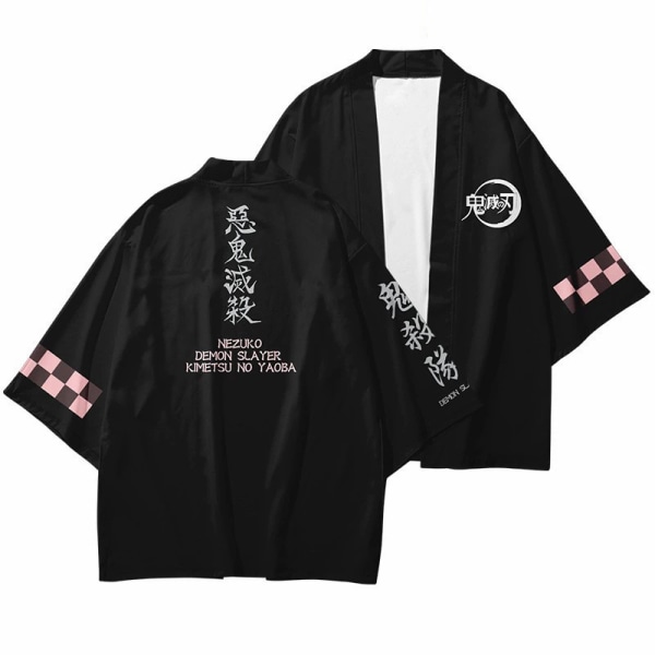 Mub- 20 Styles Demon Slayer: Kimetsu no Yaiba Cosplay 3D Printing Haori Anime Kimono Kappe Anime Tegneserie Tøj 38 L