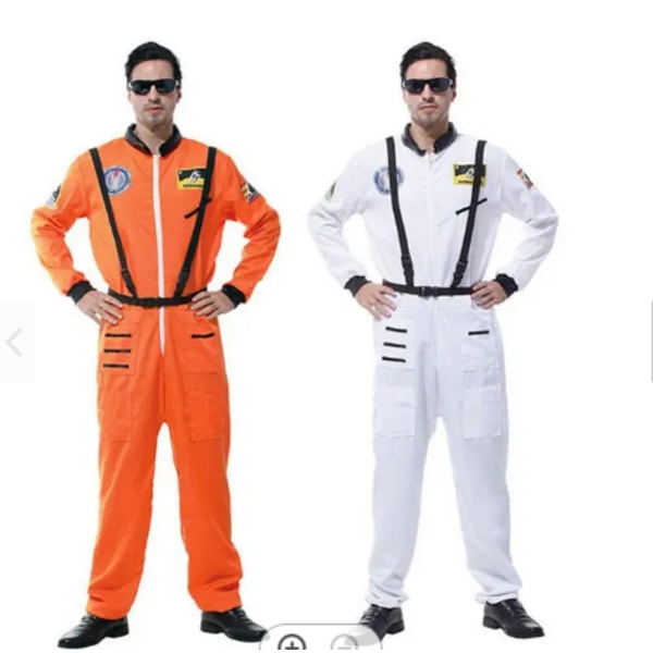 Mub- SHOPIFY Halloween-puvut lapsille Pojat ja tytöt Aikuisille Astronautti Avaruuspuku Cosplaylle tukee dropshippingiä Orange 2 XL